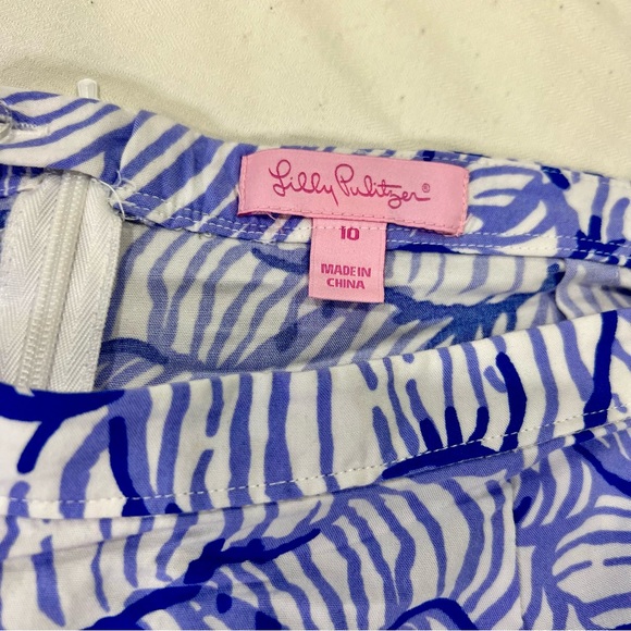 Lilly Pulitzer Sonya Tank Top and Shorts Lilac Fringe Set - Size 10 - Picture 9 of 10